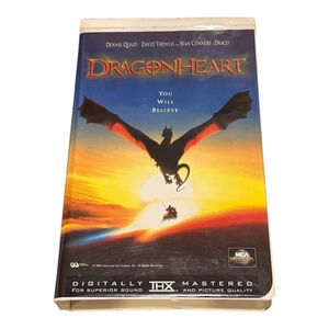 Vintage DragonHeart VHS Tape 1996 Fantasy Movie MCA Universal Dennis Quaid